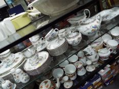 Wedgwood - In excess of fifty five pieces of Wedgwood Kutani Crane dinner and tea wares including