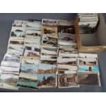 In excess of 500 postcards to include topographical and early-mid century period to include real