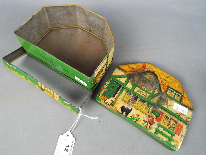 An early 20th century MacFarlane Lang & Co biscuit tin in the form of a cottage, - Image 4 of 4