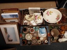 A mixed lot comprising ceramics including Wade, Sylvac, Sadler, Wedgwood, Masons, Denby, Coalport,