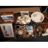 A mixed lot comprising ceramics including Wade, Sylvac, Sadler, Wedgwood, Masons, Denby, Coalport,