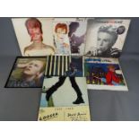 David Bowie - Seven 12" to include The Man Who Sold The World SR-61325, Lodger BOW LP 1,