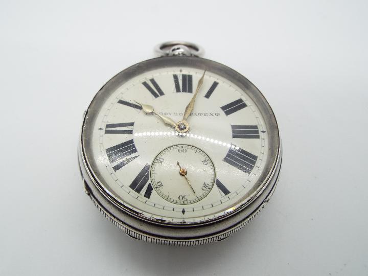 A Victorian hallmarked silver cased pocket watch, Chester assay 1898, - Image 5 of 6