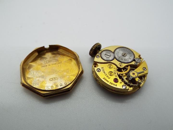 A 9ct gold cased lady's, Thomas Russell & Son, wristwatch having octagonal case, - Image 3 of 4