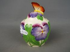 Reginald Haggar for Minton, a moulded preserve pot and cover c.