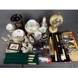 Mixed lot comprising ceramics to include crested china, Wedgwood Jasper ware and other, a clock,