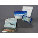 Concorde - A collection of ephemera and items relating to Concorde comprising two Concorde branded