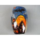 Anita Harris - a vase decorated in the 'Halloween' pattern, signed to the base,