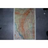 Rare WW2 RAF Silk Escape Map of India, etc.