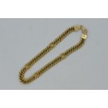 A 18ct yellow gold bracelet, stamped .750, 19.5 cm (l), approximately 8.6 grams all in.