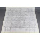 Cold War Silk Escape Map-Asia, 1952-. Double-sided showing Kerman and Birjand. Marked Sheet N.H.