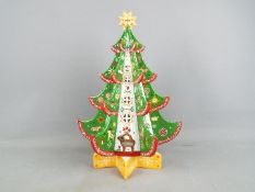 A Villeroy & Boch ceramic Christmas tree model, approximately 37 cm (h), contained in original box.