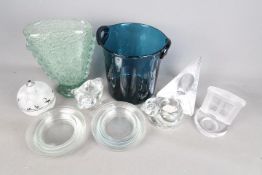 Swedish Glass - A collection of Swedish glassware to include a vase, 22 cm (h),