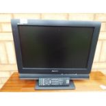 A Sony LCD digital colour television set, 19 inch screen.