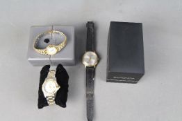 Watches - a Sekonda wrist watch with mother of pearl dial, date window,