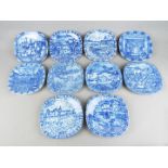 Swedish Ceramics - A collection of ten 1980's and 1990's Julen Rorstrand blue and white,