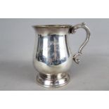 Irish silver - A sterling silver tankard, Dublin assay 1968, import marks for Sheffield 1968,