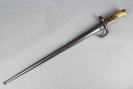 A French M 1874 Gras Sword Bayonet And Scabbard.