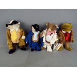 Steiff - Four limited edition Wind In The Willows characters comprising Ratty 1869/4000,
