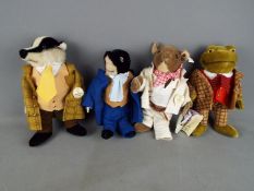 Steiff - Four limited edition Wind In The Willows characters comprising Ratty 1869/4000,