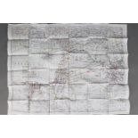 WW2 Silk Escape Map of Mediterranean and Black Sea- Undated, double-sided. Folded. Good condition.