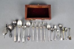 Georgian silver - a mixed collection of predominantly George II and later hallmarked silver