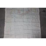 WW2 Silk US Survival Chart - "AFF CLOTH CHART NO-C.52 Japan and South China Seas and NO.