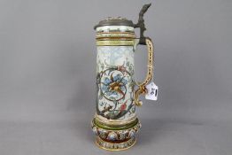 A Villeroy & Boch, Mettlach stoneware stein by Christian Warth,