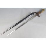A French M 1874 Gras Sword Bayonet And Scabbard,
