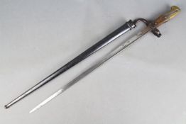 A French M 1874 Gras Sword Bayonet And Scabbard,