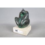 Simon Manby - A bronze sculpture on marble base entitled 'Contemplation' 2/9, approximately 11.