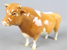 Beswick - a figurine depicting a Guernsey Bull, Sabrina's Sir Richmond,
