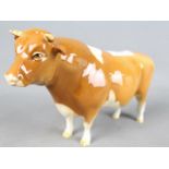 Beswick - a figurine depicting a Guernsey Bull, Sabrina's Sir Richmond,