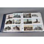 Deltiology - an album containing approximately 240 early period postcards to include topographical,