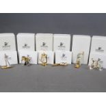 Swarovski Crystal - six Swarovski Crystal collectables to include binoculars, lamp, tricycle,