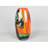 Anita Harris - a vase hand painted in the Deco Tree pattern, approx 18 cm (high),