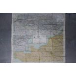 Rare WW2 Silk Escape Map of Europe- Marked 43 A and B.