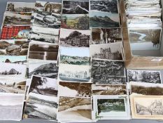 Deltiology - in excess of 500 early - mid period UK topographical postcards to include a few