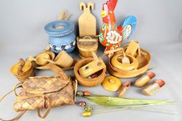 Traditional Swedish Handicrafts - A collection of traditional Swedish treen and similar items.
