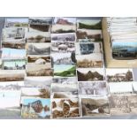 Deltiology - in excess of 500 early-mid period postcards of Scotland with real photos,