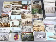 Deltiology - in excess of 500 UK topographical and subject postcards to include real photo types,