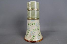 An early 20th century Royal Doulton, Doulton & Slaters Patent vase of tapered form,