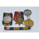 A World War One (WWI) medal group to 1651 PTE R. F. Gray A. & S. H.