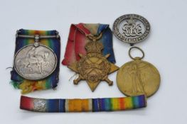 A World War One (WWI) medal group to 1651 PTE R. F. Gray A. & S. H.