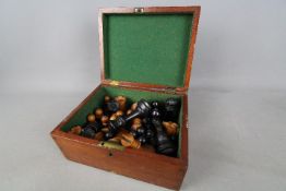 Jaques & Son of London - a Staunton pattern complete chess set,