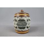 Doulton Lambeth, Doulton & Slaters Patent, a stoneware tobacco jar in the style of Eliza Simmance,