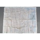 WW2 Silk Survival Chart, 1944 -US "AFF CLOTH MAP - Asiatic Series", double-sided, South East China,