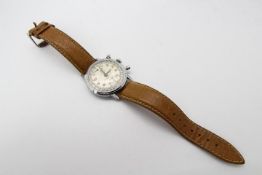 Pierce - a gentleman's Pierce steel cased chronograph, having manual wind movement, circa 1950,