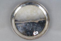 A silver salver 29.