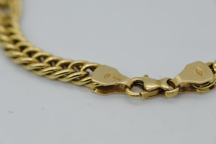 A 18ct yellow gold bracelet, stamped .750, 19.5 cm (l), approximately 8.6 grams all in. - Image 4 of 5